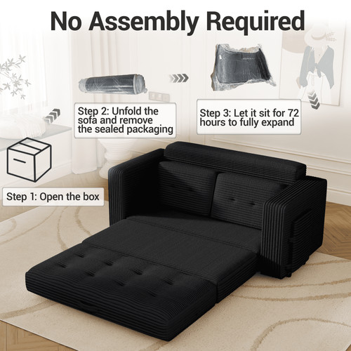 Pull out loveseat boneless - loveseat,